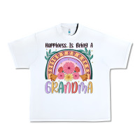 White happiness is being a grandma Urban Heavy Tee - JahusDesignShop
