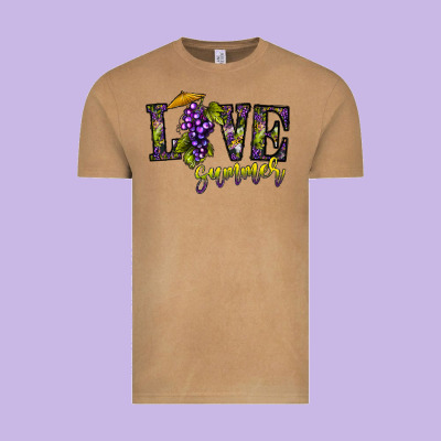 Love Summer Vintage Tee Designed By Cowhidedigitalart