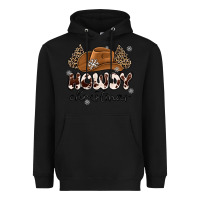 Black howdy christmas Heavyweight Hoodie - MaliasSmallBusiness