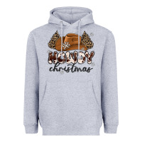Heather Grey howdy christmas Heavyweight Hoodie - MaliasSmallBusiness