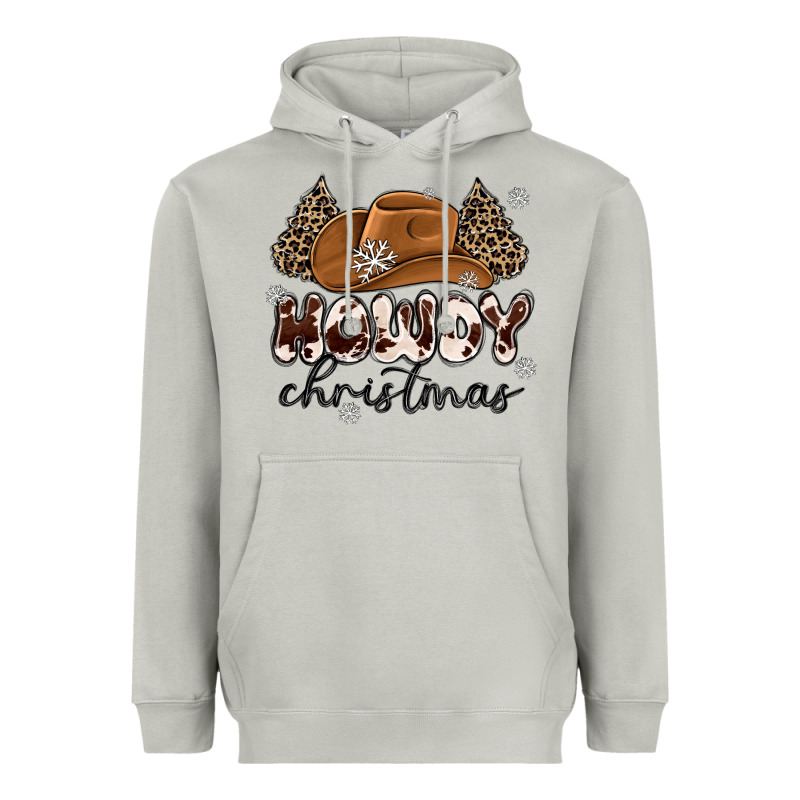 Howdy Christmas Heavyweight Hoodie by MaliasSmallBusiness | Teevron