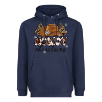 Navy howdy christmas Heavyweight Hoodie - MaliasSmallBusiness