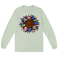 Matcha sunflower american flag Long Sleeve Tee - JahusDesignShop