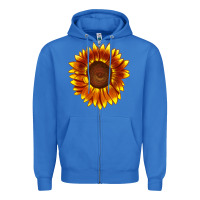 True Royal tiger eyes sunflower Zipper Hoodie - LillyAllenDesigns