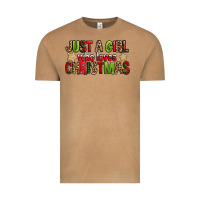 Just A Girl Who Loves Christmas With Cookies Vintage Tee | Teevron