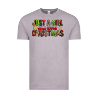 Vintage Zinc just a girl who loves christmas with cookies Vintage Tee - FaDigitalArtStudio