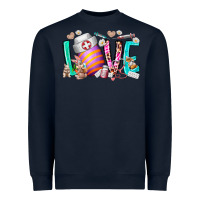 Navy love easter day nurse Heavyweight Sweatshirt - RacoonDesign