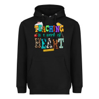 Black teaching is a work of heart Heavyweight Hoodie - NancyCooperArtShop