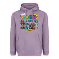 Lavender teaching is a work of heart Heavyweight Hoodie - NancyCooperArtShop