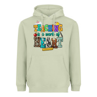 Matcha teaching is a work of heart Heavyweight Hoodie - NancyCooperArtShop