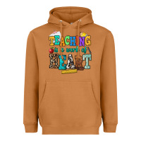 Meerkat teaching is a work of heart Heavyweight Hoodie - NancyCooperArtShop