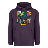 Plum teaching is a work of heart Heavyweight Hoodie - NancyCooperArtShop