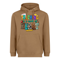 Toasted Coconut teaching is a work of heart Heavyweight Hoodie - NancyCooperArtShop