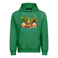 Emerald Thanksgiving With My Gnomes Urban Hoodie - NancyCooperArtShop