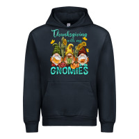 Navy Thanksgiving With My Gnomes Urban Hoodie - NancyCooperArtShop