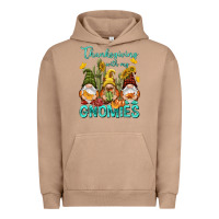 Pigment Burro Thanksgiving With My Gnomes Urban Hoodie - NancyCooperArtShop