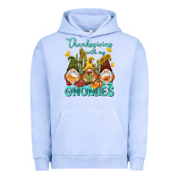 Pigment Grape Ice Thanksgiving With My Gnomes Urban Hoodie - NancyCooperArtShop