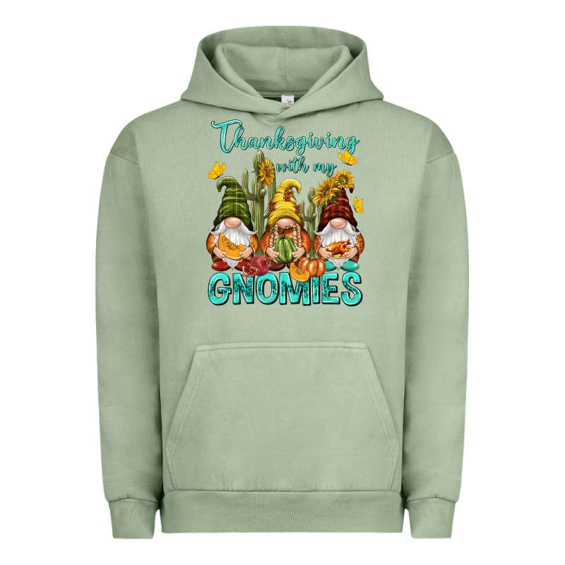 Thanksgiving With My Gnomes Urban Hoodie by NancyCooperArtShop | Teevron