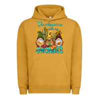 Pigment Peanut Butter Thanksgiving With My Gnomes Urban Hoodie - NancyCooperArtShop