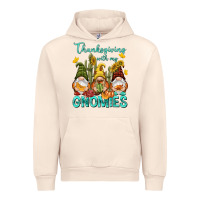 Sandshell Thanksgiving With My Gnomes Urban Hoodie - NancyCooperArtShop