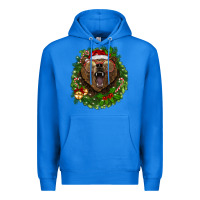 True Royal christmas bear  wreath Premium Hoodie - BarkalooDesign