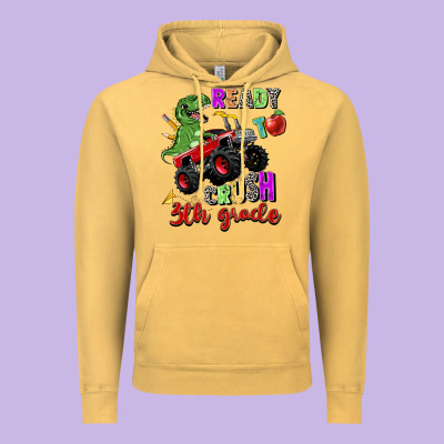 Ready To Crush 3th Grade Vintage Hoodie Designed By Zillion Design Studio