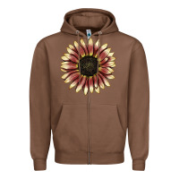 Chestnut strawberry blonde sunflower Zipper Hoodie - LillyAllenDesigns
