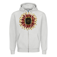 Dove Grey strawberry blonde sunflower Zipper Hoodie - LillyAllenDesigns