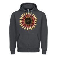 Smoke strawberry blonde sunflower Zipper Hoodie - LillyAllenDesigns