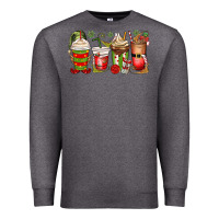Charcoal Heather elf coffee cups Premium Sweatshirt - MaliasSmallBusiness