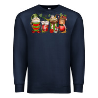 Navy elf coffee cups Premium Sweatshirt - MaliasSmallBusiness