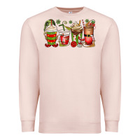 Pale Pink elf coffee cups Premium Sweatshirt - MaliasSmallBusiness