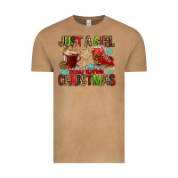 Vintage Camel just a girl who loves christmas Vintage Tee - FaDigitalArtStudio