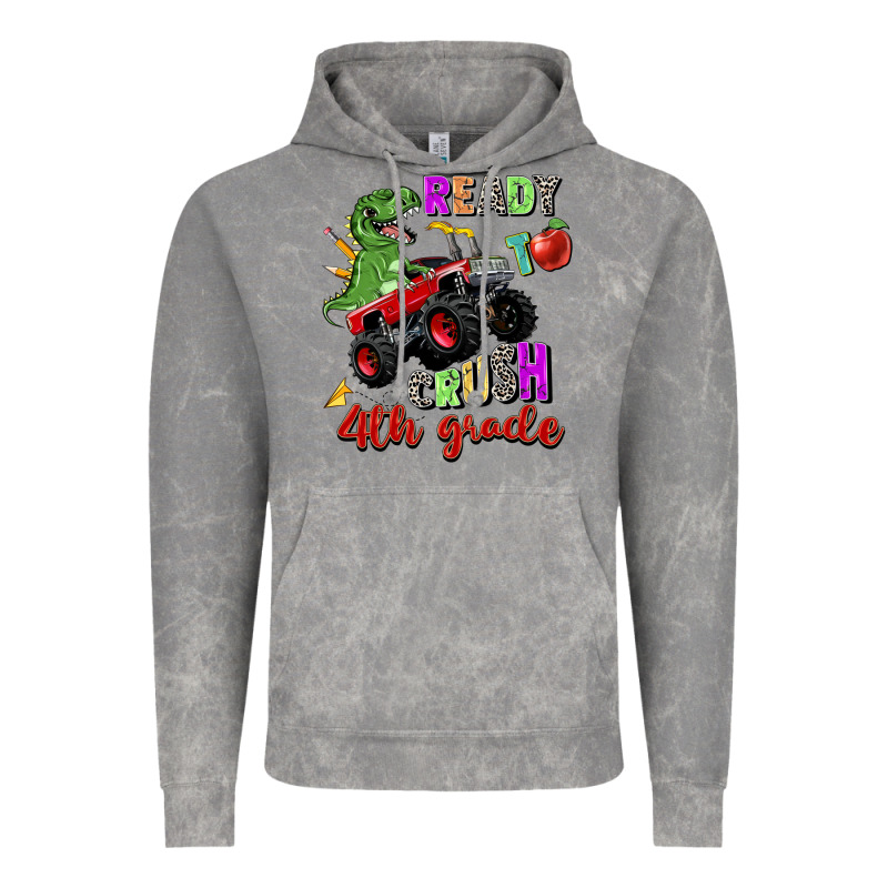 Ready To Crush 4th Grade Vintage Hoodie by Zillion Design Studio | Teevron
