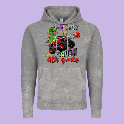 Ready To Crush 4th Grade Vintage Hoodie Designed By Zillion Design Studio