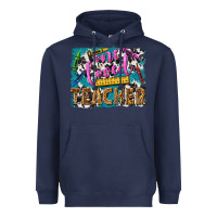 Navy one loved teacher Heavyweight Hoodie - NancyCooperArtShop
