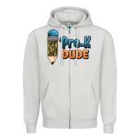 Dove Grey pre k dude Zipper Hoodie - Jasminsmagicworld