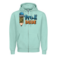 Seafoam pre k dude Zipper Hoodie - Jasminsmagicworld