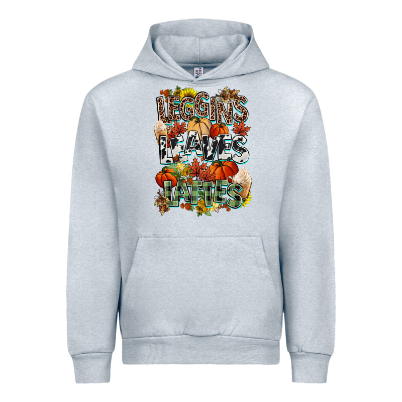 Leaves Lattes Fall Pumpkin Urban Hoodie by NancyCooperArtShop | Teevron