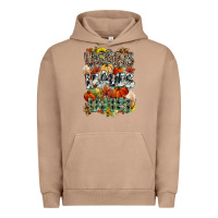 Pigment Burro Leaves lattes Fall pumpkin Urban Hoodie - NancyCooperArtShop
