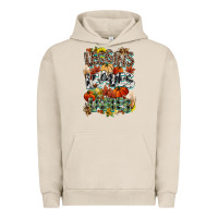Pigment French Oak Leaves lattes Fall pumpkin Urban Hoodie - NancyCooperArtShop