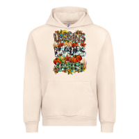 Sandshell Leaves lattes Fall pumpkin Urban Hoodie - NancyCooperArtShop
