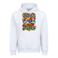 White Leaves lattes Fall pumpkin Urban Hoodie - NancyCooperArtShop