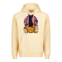 Pina Colada halloween black cat pumpkin Premium Hoodie - BarkalooDesign