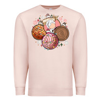 Pale Pink christmas pan dulce Premium Sweatshirt - MaliasSmallBusiness