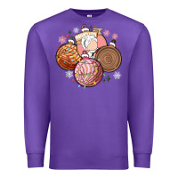 Purple christmas pan dulce Premium Sweatshirt - MaliasSmallBusiness