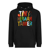 Black tiny human tamer Heavyweight Hoodie - NancyCooperArtShop