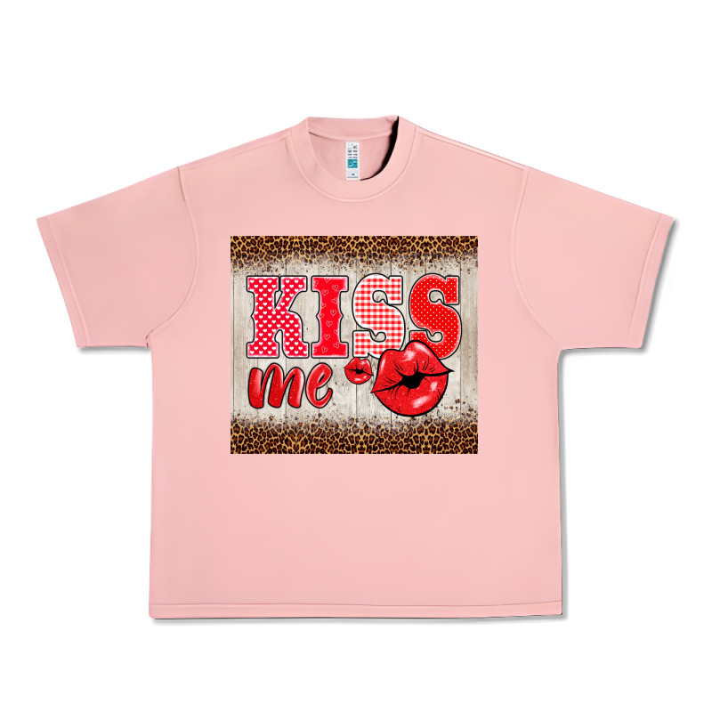 Valentine's Day Kiss Me Urban Heavy Tee by BarkalooDesign | Teevron