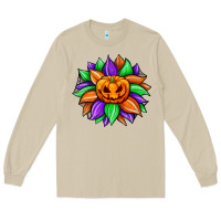 Mushroom sunflower halloween Long Sleeve Tee - JahusDesignShop