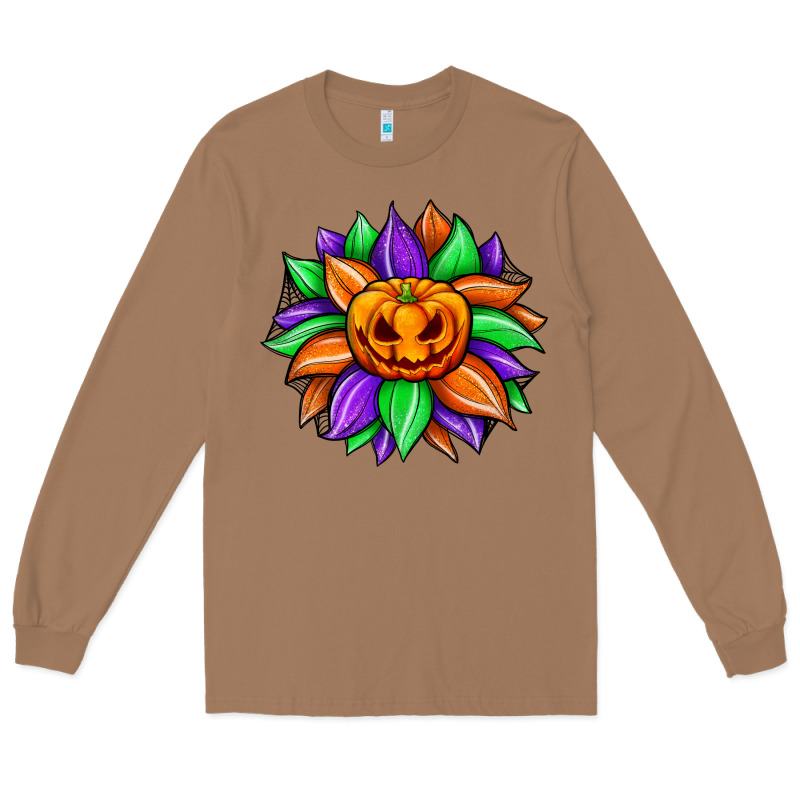 Sunflower Halloween Long Sleeve Tee by JahusDesignShop | Teevron
